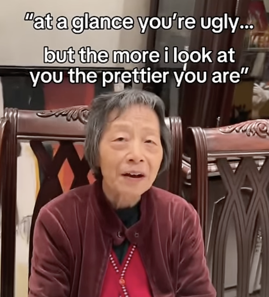 chinese grandma roasts granddaughter